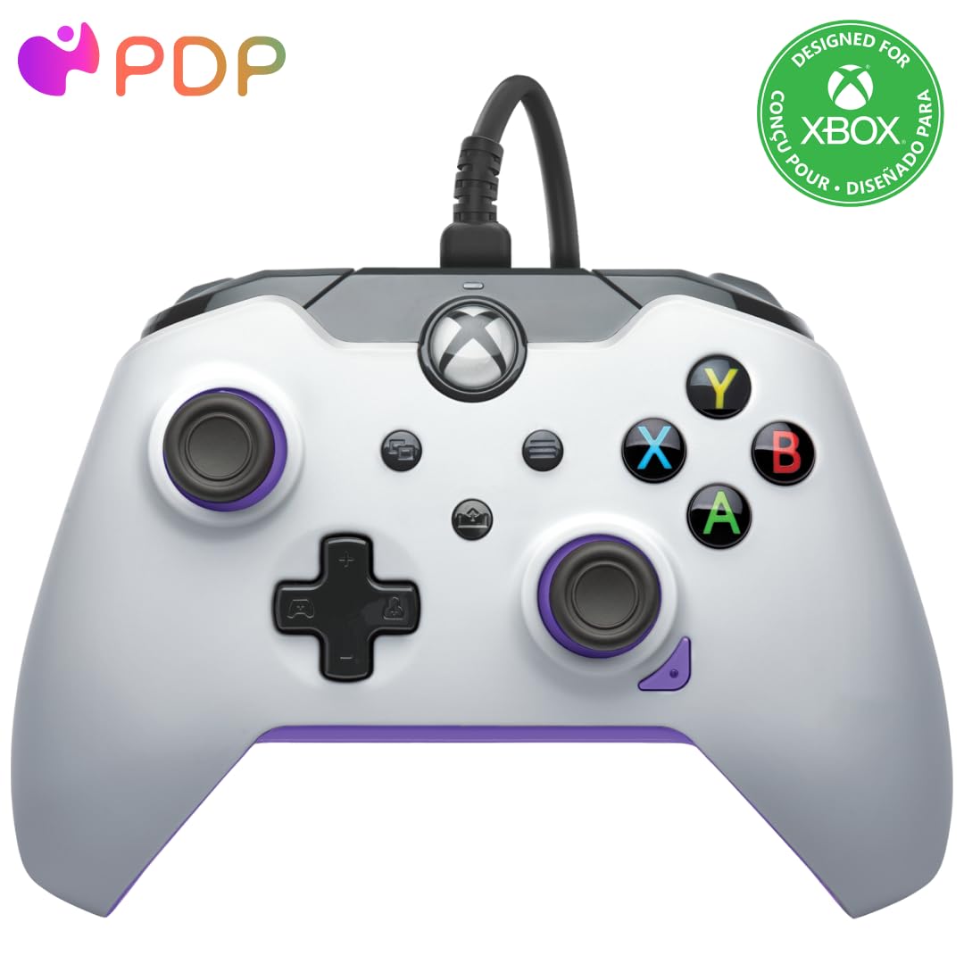 PDP Wired Controller: Kinetic White - Xbox Series X|S, Xbox One & Windows 10/11
