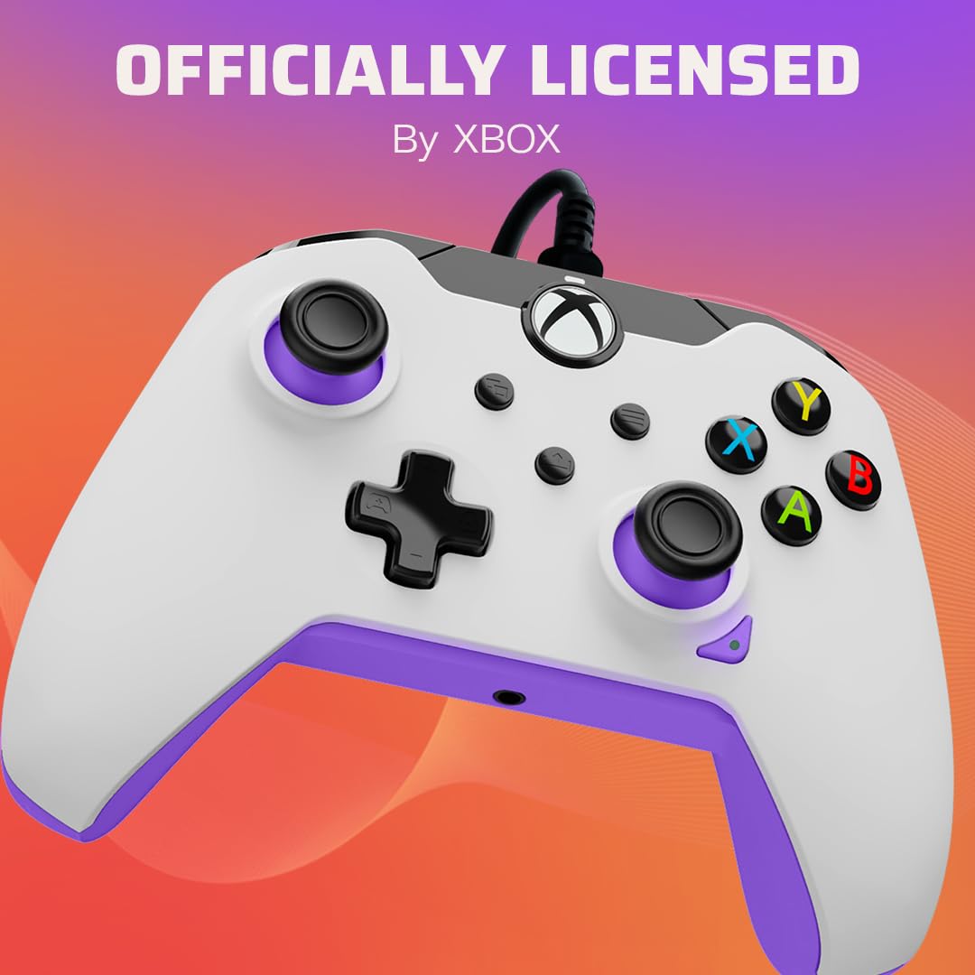 PDP Wired Controller: Kinetic White - Xbox Series X|S, Xbox One & Windows 10/11