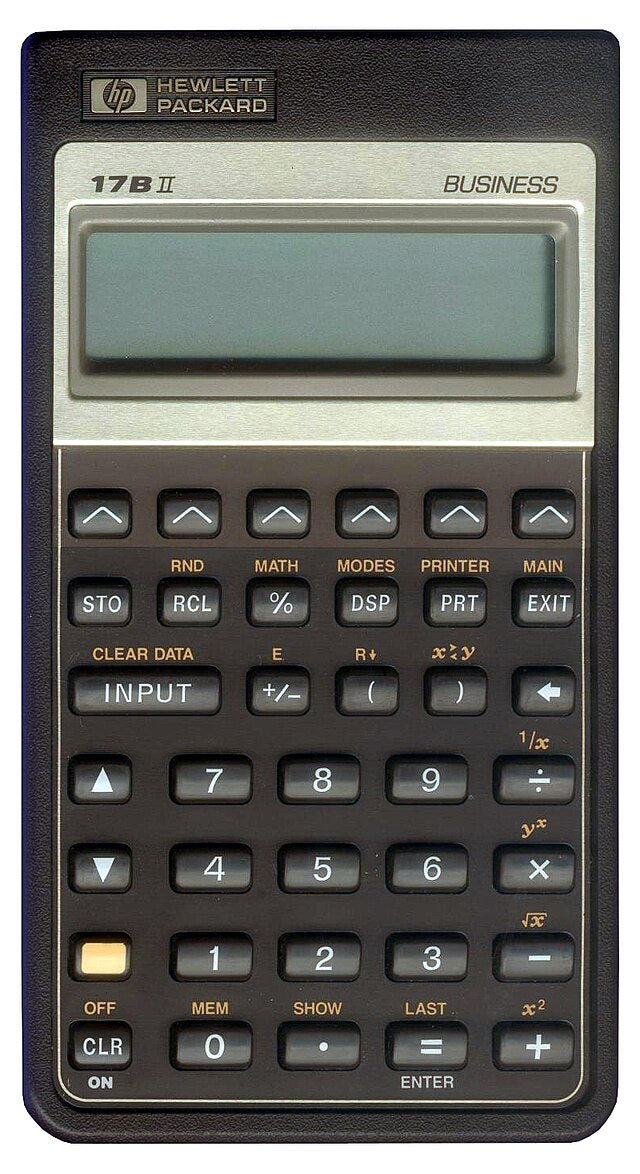 HP 17BII Hewlett Packard 17B II Business Calculator With Sleeve