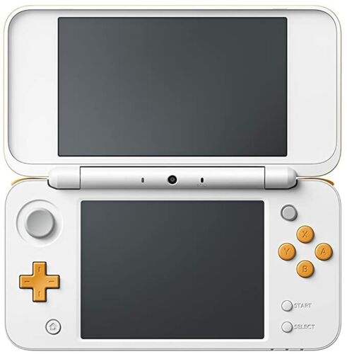Nintendo 'New' 2DS XL - White/Orange w/Mario Kart 7 & Mario Party: Island Tour