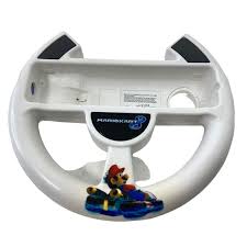 POWER A Mario Kart 8 Racing Wheel Nintendo Wii WiiU - Mario White