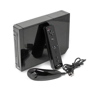 Nintendo Wii Console RVL-001 - Black with Motion Plus Controller