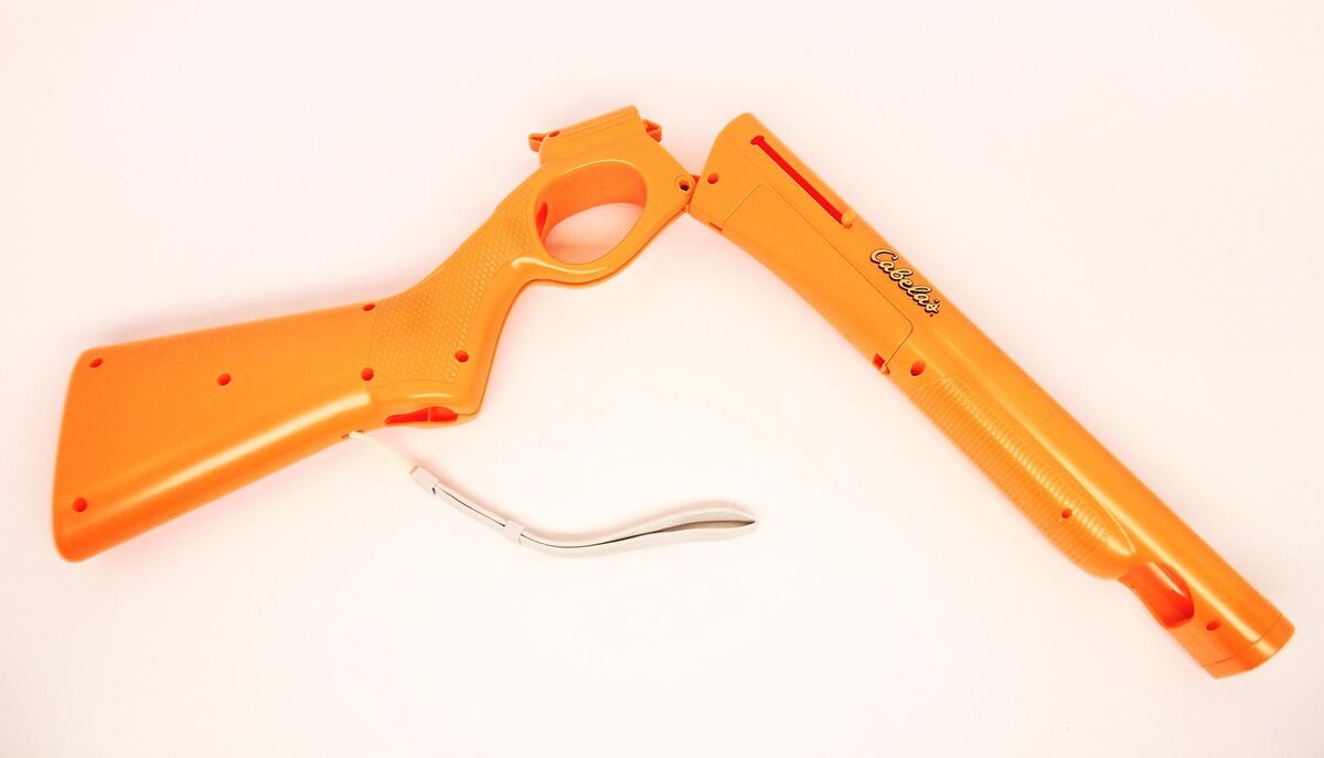 Activision Cabela's Orange Double-Barrel Shotgun Attachment - Nintendo Wii