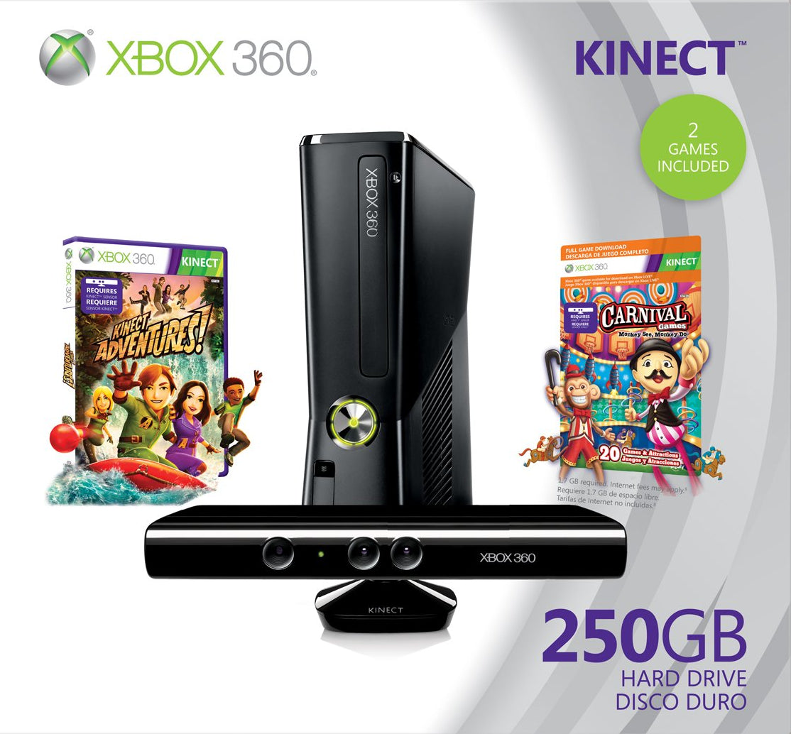 Xbox 360 250GB Holiday Value Bundle with Kinect