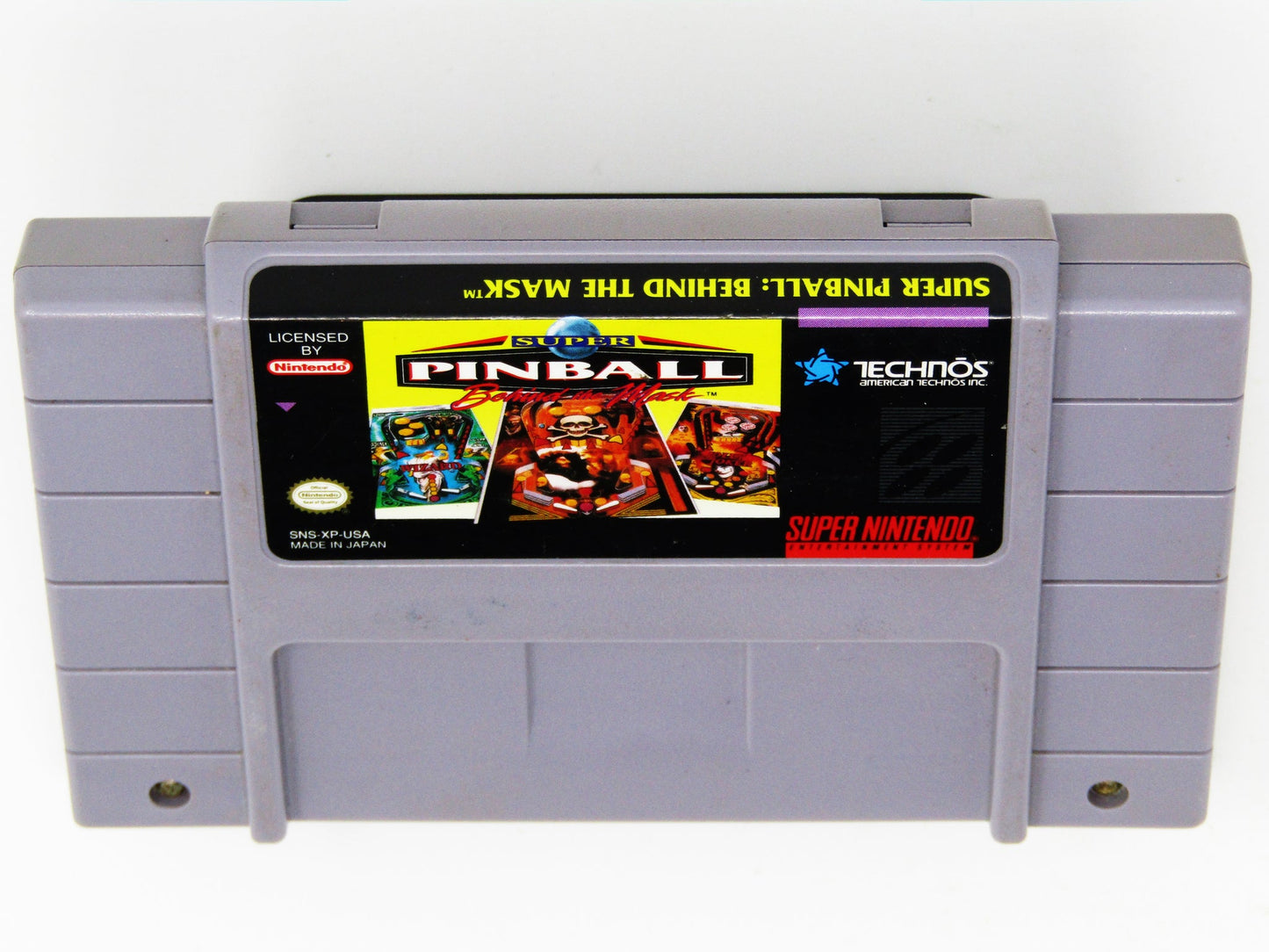 Super Pinball: Behind the Mask - Super Nintendo SNES [CARTIRDGE ONLY]