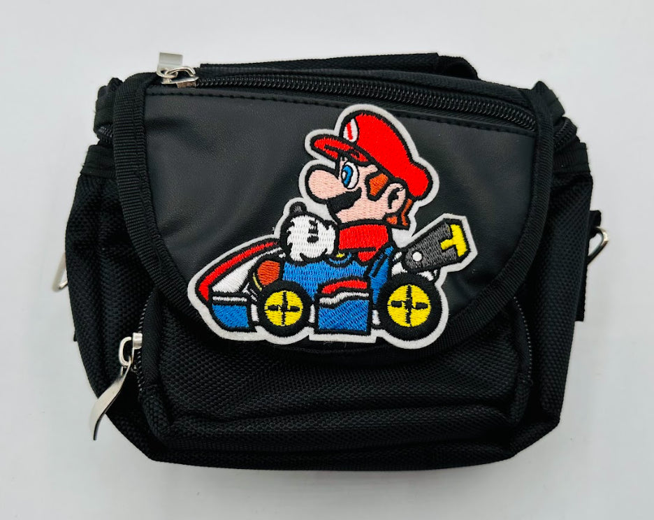 Nintendo DS Mario Carrying Travel Case Bag Shoulder Crossbody Strap Embroidered