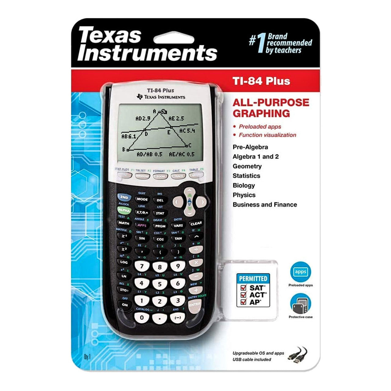 Texas Instruments TI-84 Plus Graphing Calculator Black New & Sealed