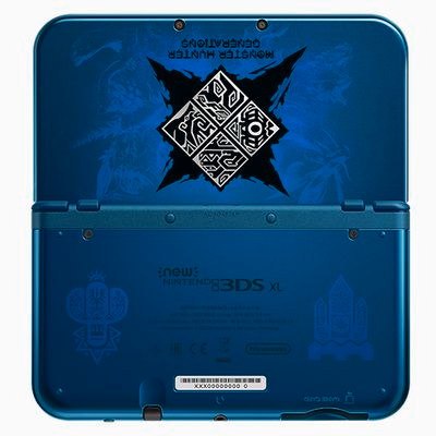 Refurbished Nintendo 'New' 3DS XL - Monster Hunter Blue Edition Very Good