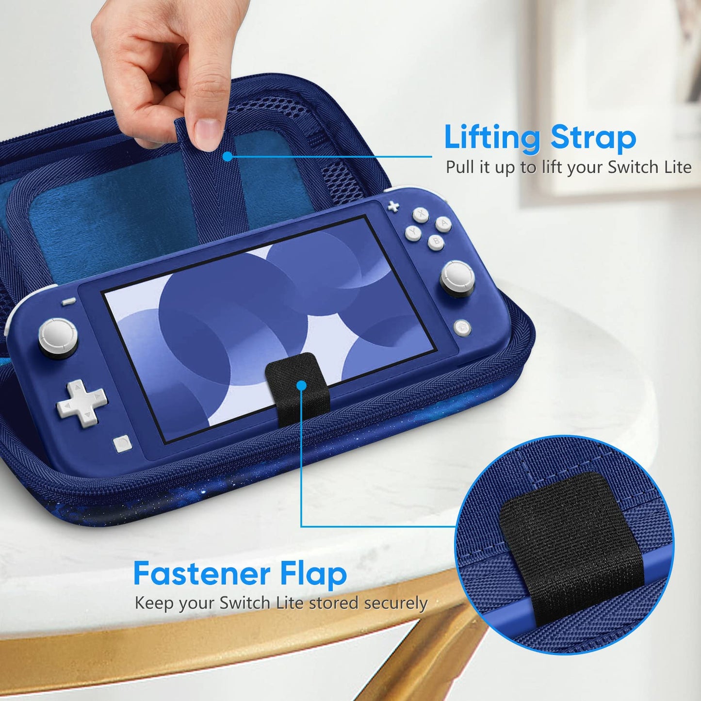 Fintie Carrying Case for Nintendo Switch Lite - Starry Sky