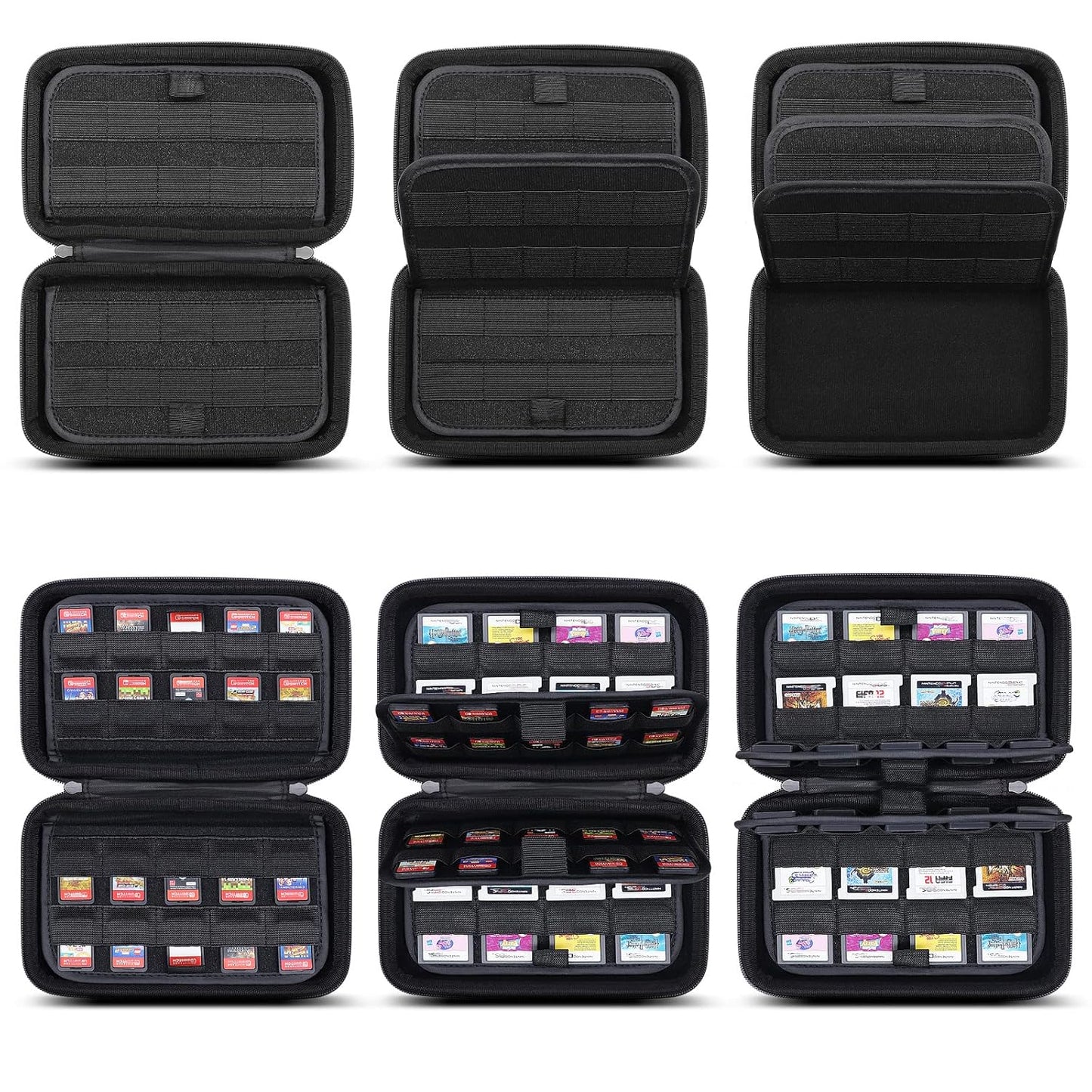 sisma Nintendo DS/3DS/Switch Lite Game Travel Case - Gray