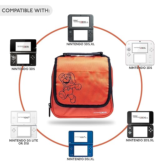 PowerA Nintendo 3DS Super Mario Bros. 9' Travel Bag - Red [PLEASE READ]