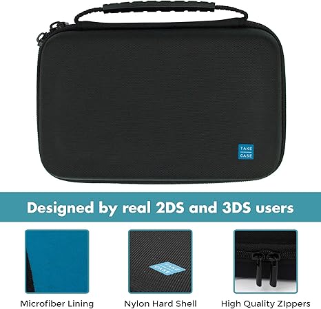 Take Case Universal Protective Case for Nintendo DS 3DS - Black/Blue