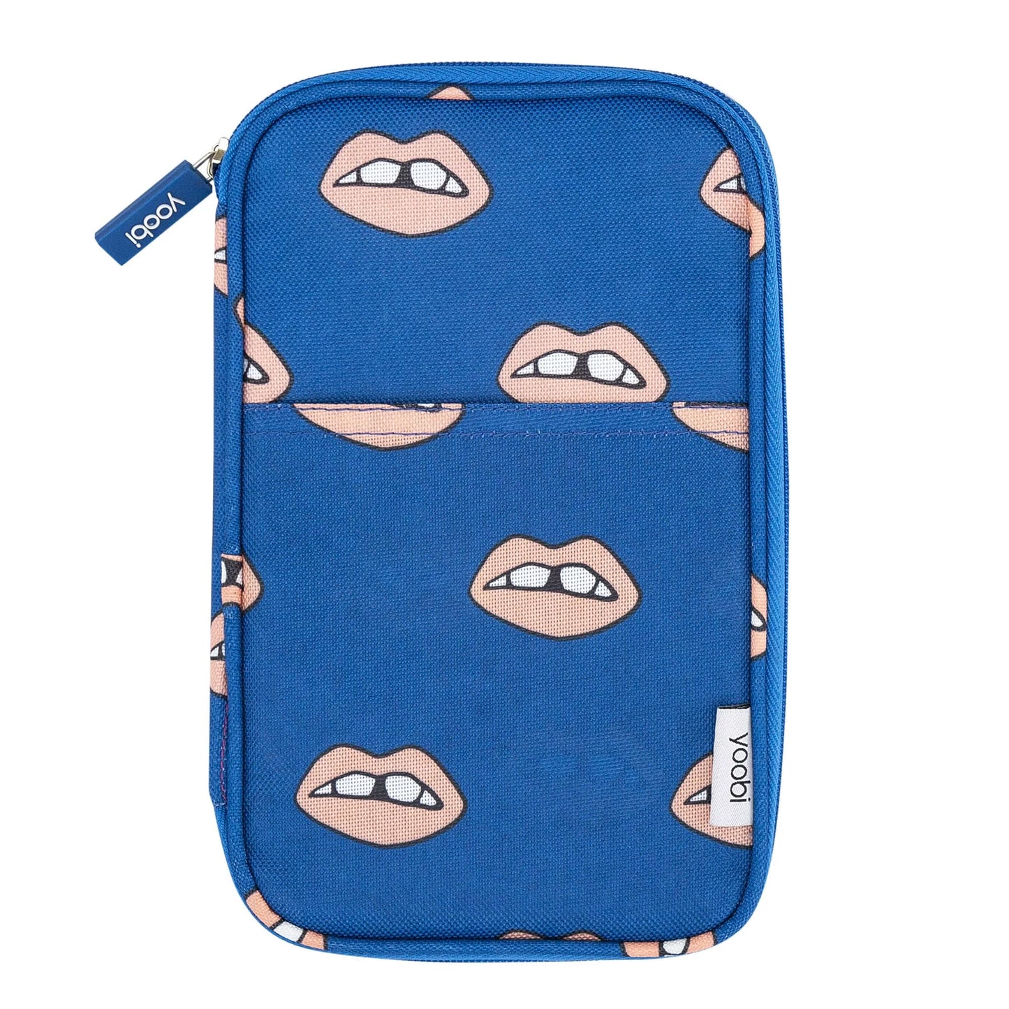 Yoobi Pencil Case - Navy + Peach Lips