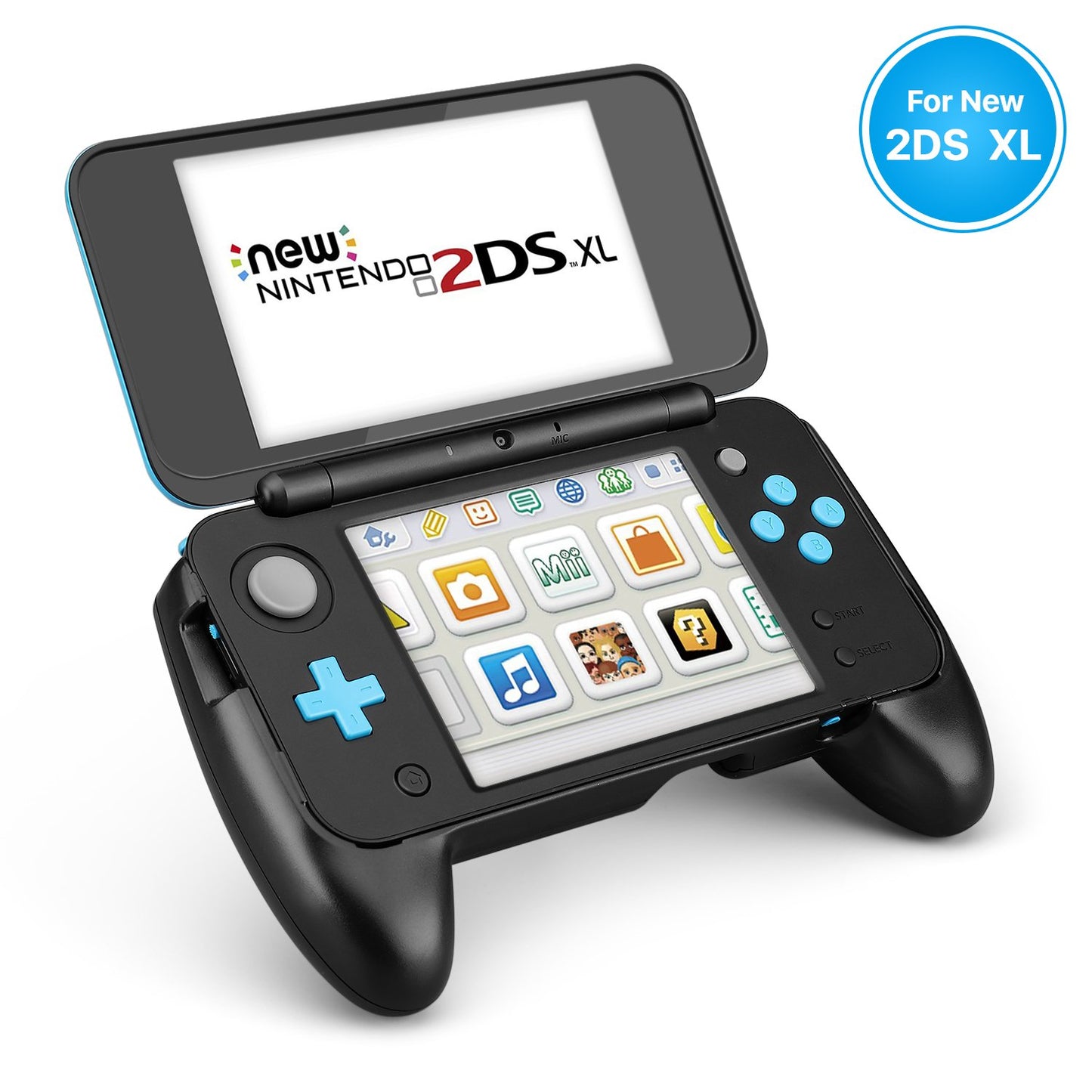 'New' Nintendo 2DS XL Ergonomic Hand Grip - Black