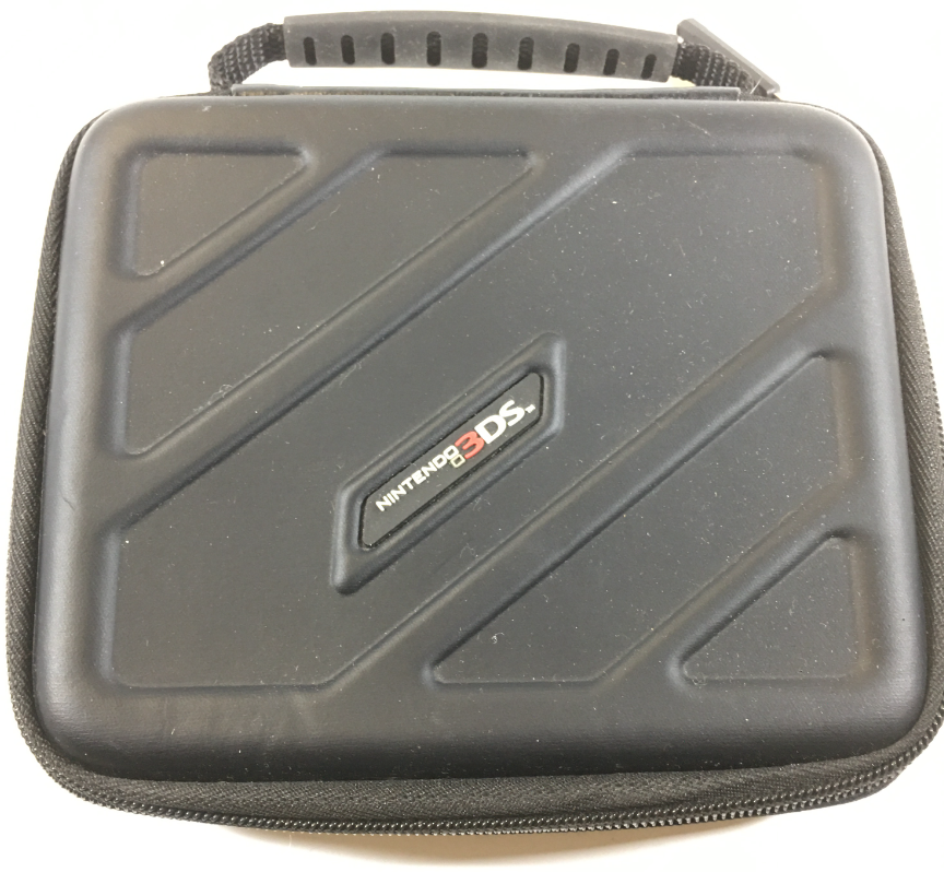 Nintendo 3DS XL Travel Case Carrier Black Zip Up Game Console Case