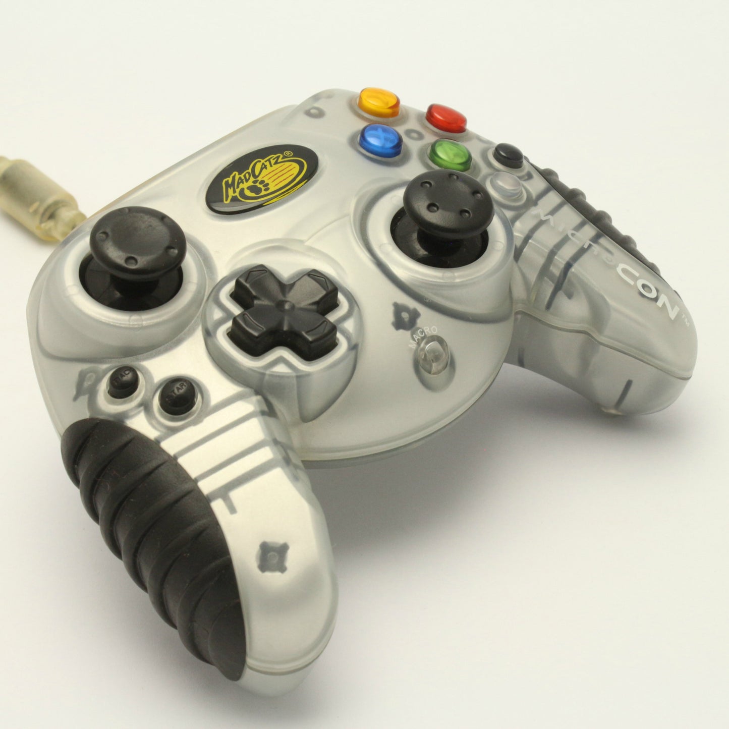 MadCatz Wired Xbox MicroCON Controller - Silver/Black [#4536]