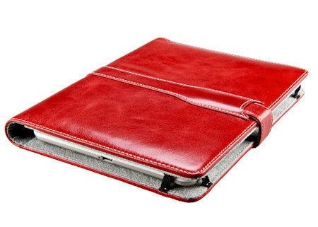 M-Edge Genuine Leather Prodigy and Platform Jacket for Kindle 2 - Red