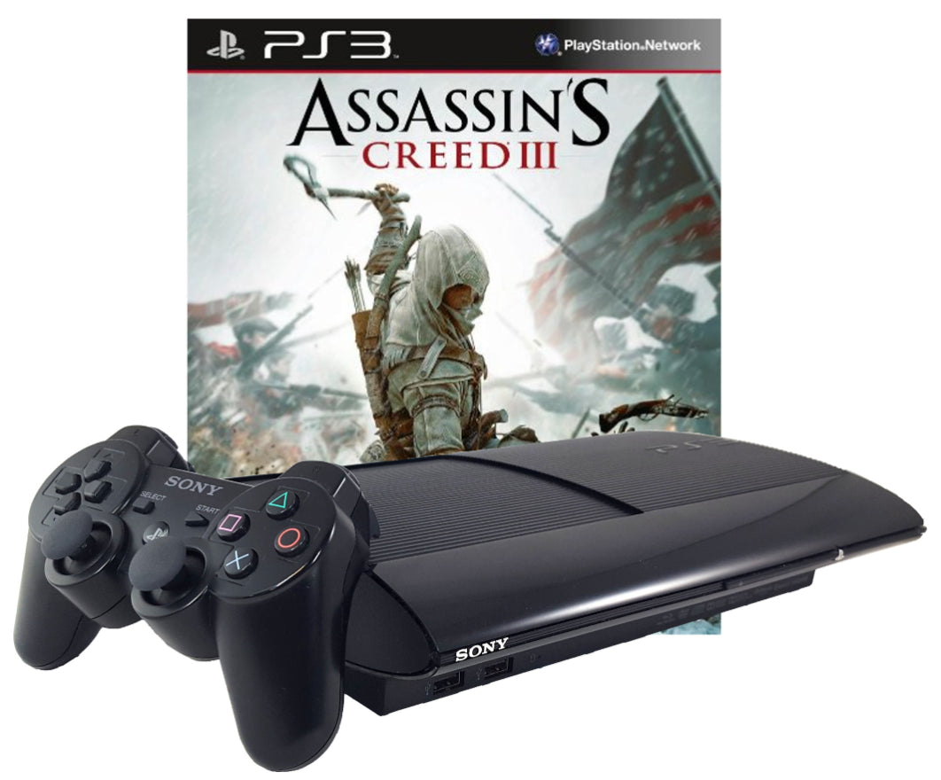 Sony PlayStation 3 PS3 Super Slim 500GB - Assassin's Creed III Bundle