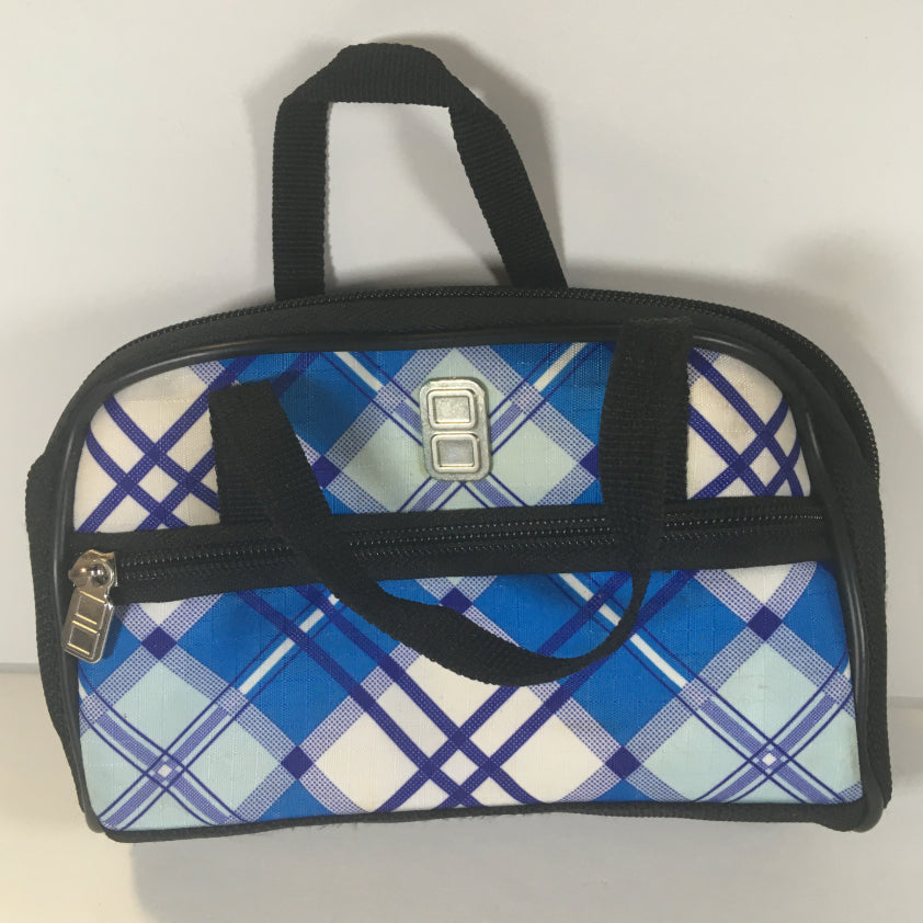 Nintendo DS Lite Blue Plaid Purse/Handbag/Travel Case