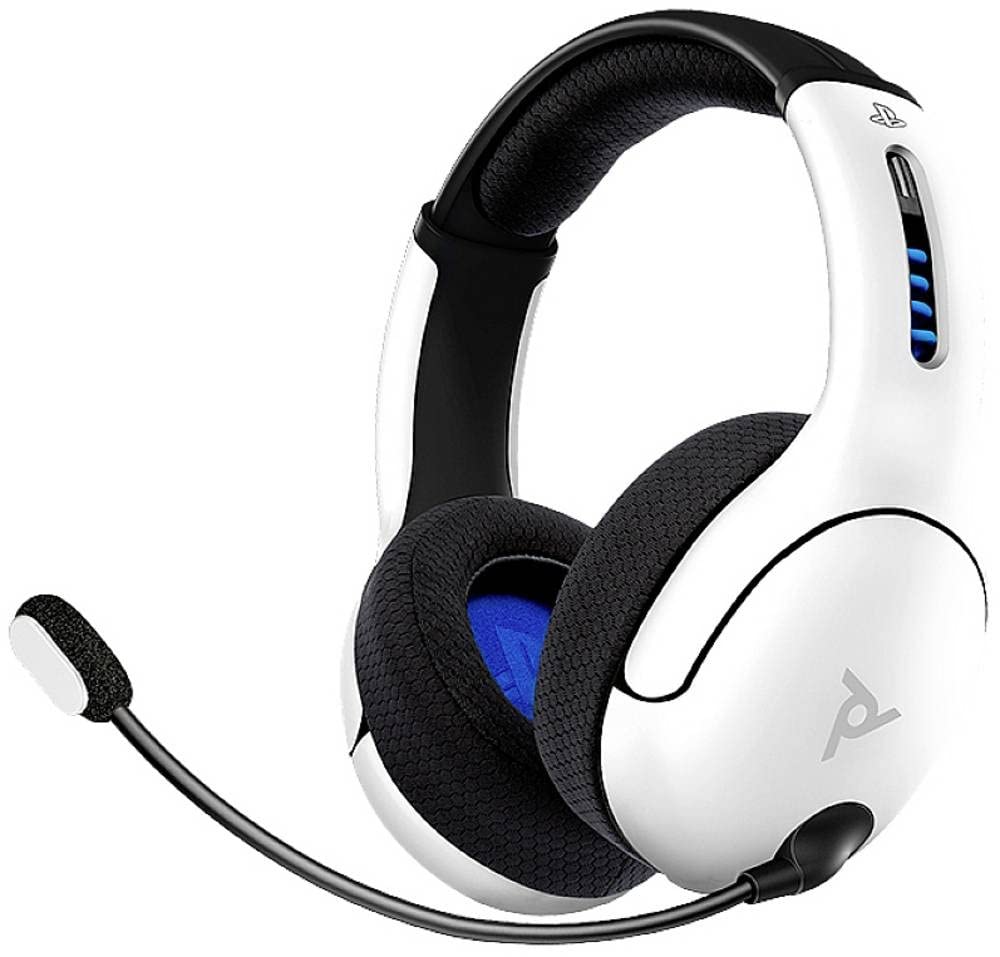 PDP Gaming LVL50 Wireless Headset With Noise Cancelling Microphone - White/Blue