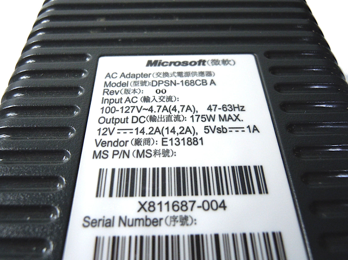 Original Microsoft AC Brick 175W Power Adapter for Xbox 360 - Falcon/Opus