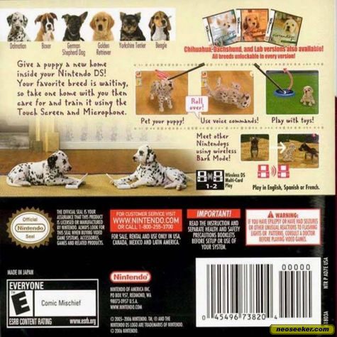 Nintendogs Dalmatian & Friends - Nintendo DS [CARTRIDGE ONLY]