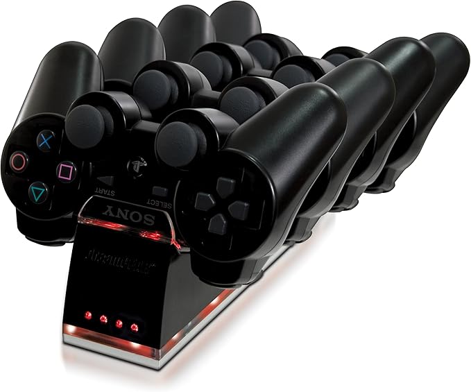 dreamGEAR Quad Dock PlayStation 3 PS3 Wireless Controller Dock