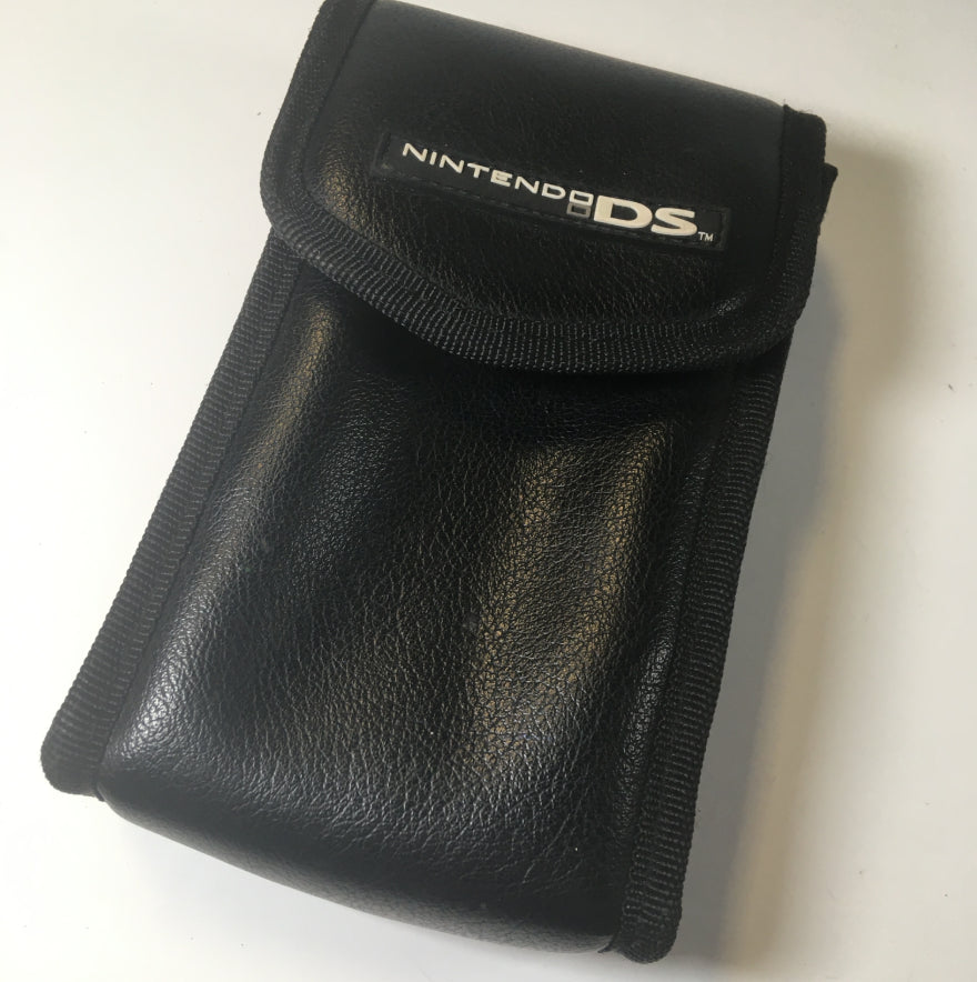 Black Leather Look Switch n Carry Nintendo DS Storage Bag / Case / Pouch