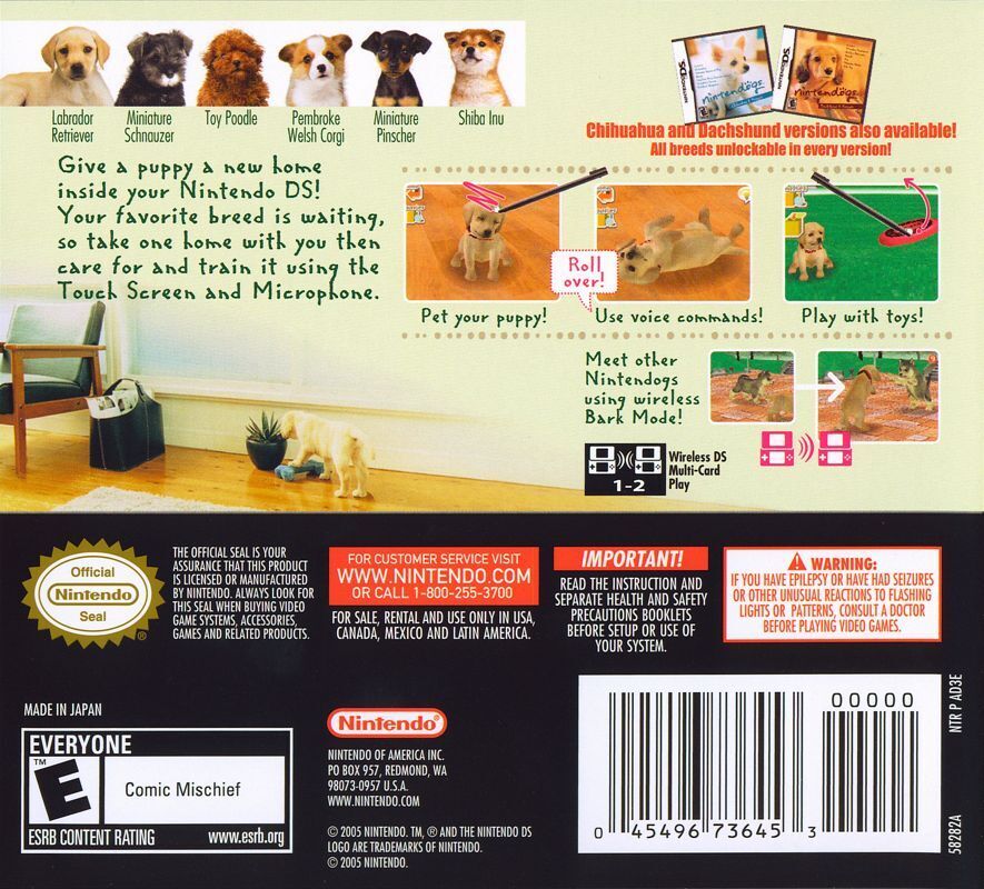 Nintendogs Lab & Friends - Nintendo DS [CARTRIDGE ONLY]
