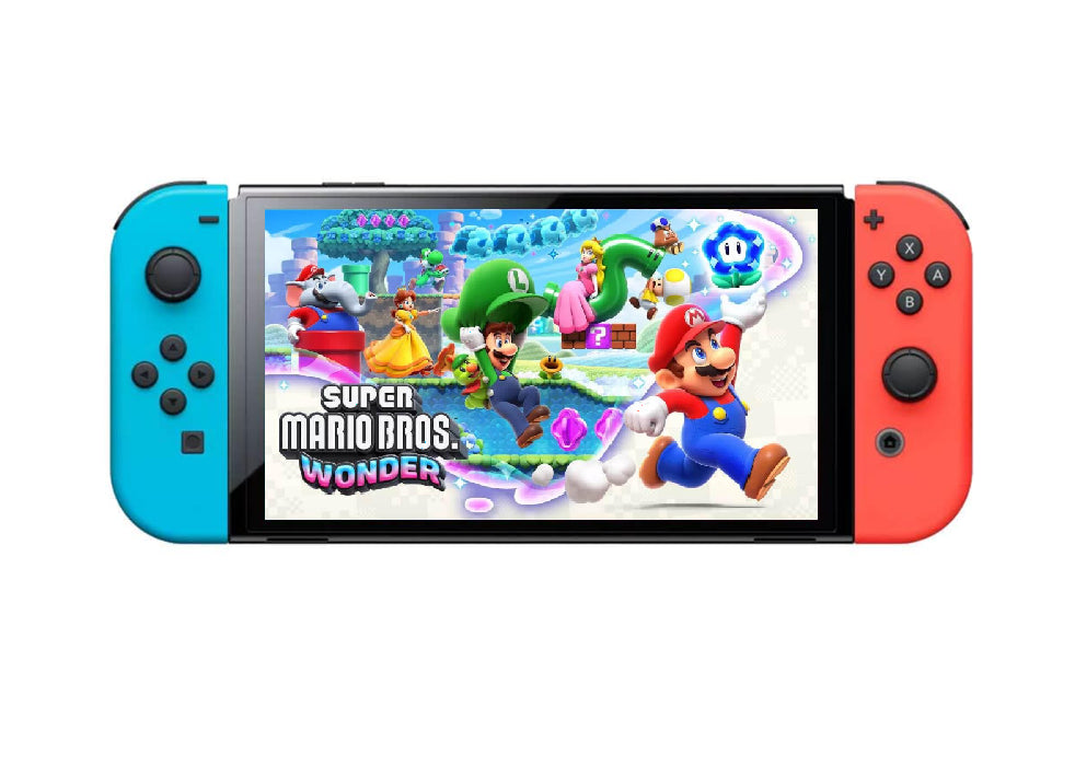 Nintendo Switch OLED – Red/Blue Joy-Cons Super Mario Bros. Wonder Bundle