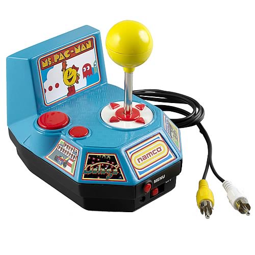 JAKKS Pacific Ms. Pac-Man Plug-and-Play with 5 Classic Arcade Games
