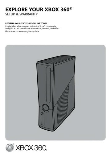 Microsoft Xbox 360 S System Setup & Warranty Manual