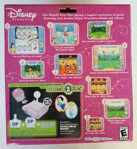 JAKKS Pacific Disney Princess Plug and Play TV Game [NO GAME KEY]