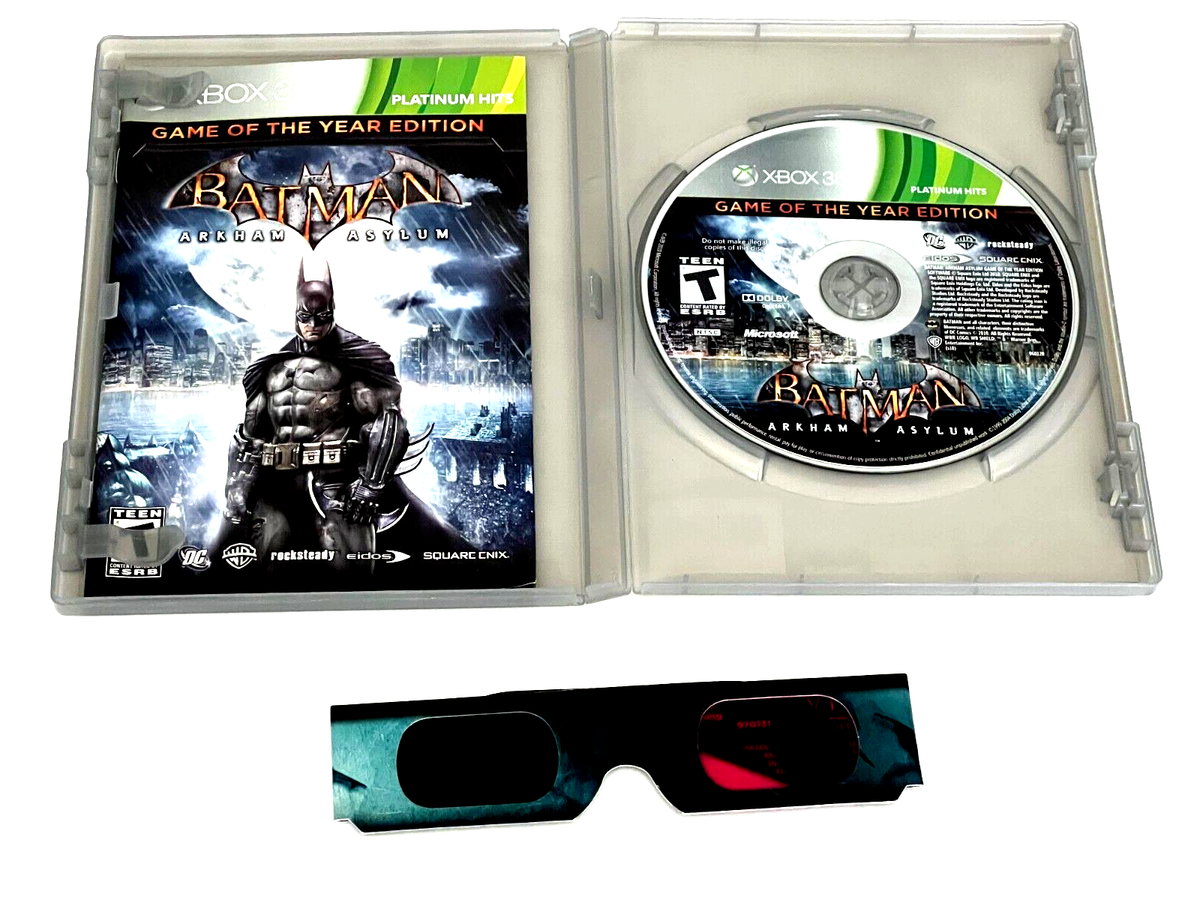 Batman: Arkham Asylum Game of the Year Edition w/3D Glasses - Xbox 360