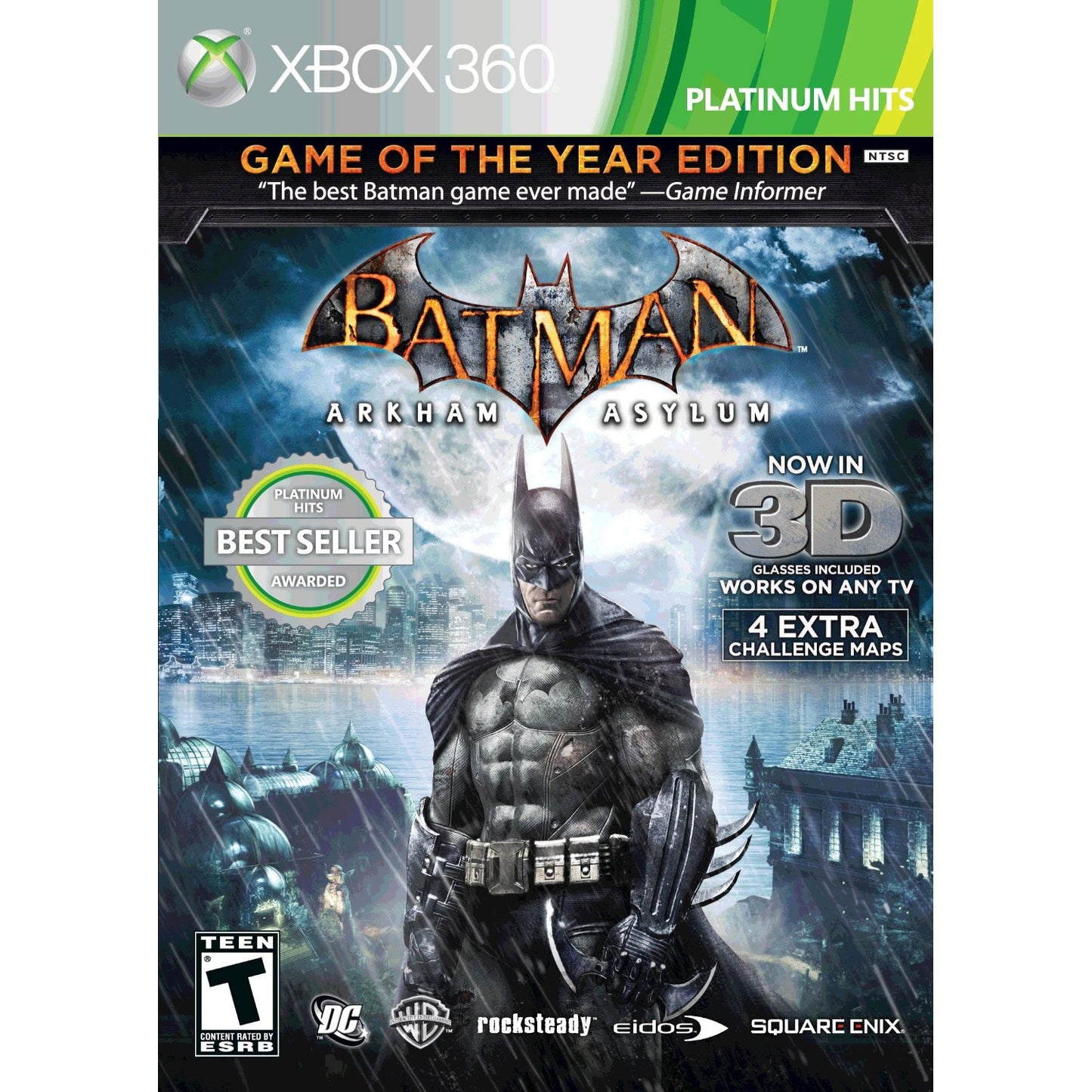 Batman: Arkham Asylum Game of the Year Edition w/3D Glasses - Xbox 360