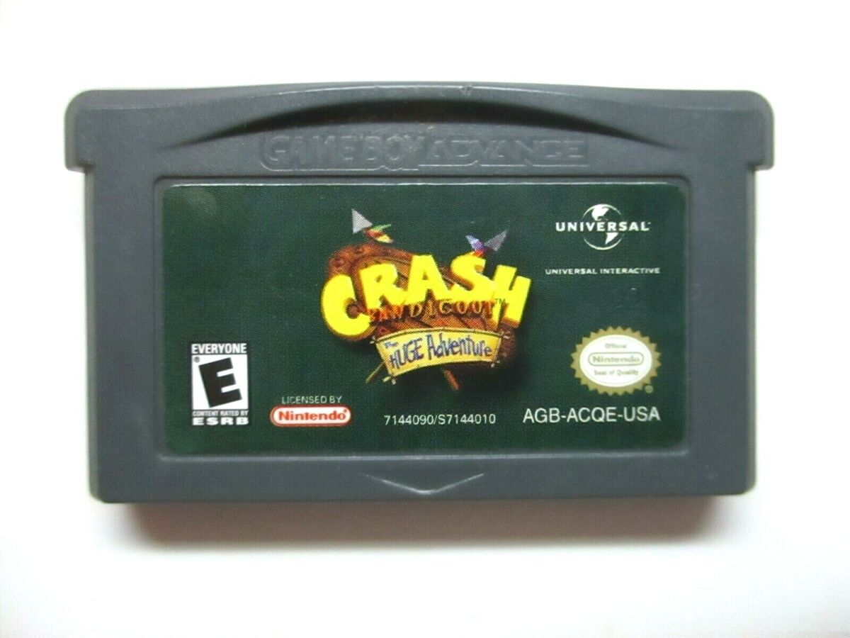 Crash Bandicoot: The Huge Adventure - Nintendo Game Boy Advance [PLEASE READ]