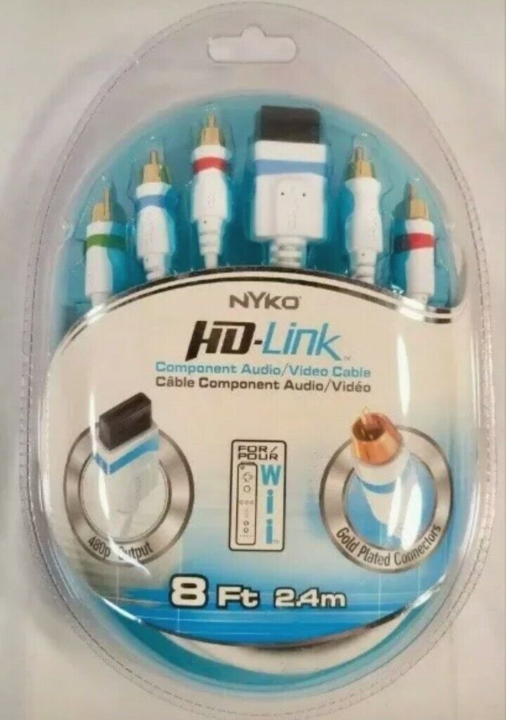 Nyko Component Cable for Nintendo Wii 8ft
