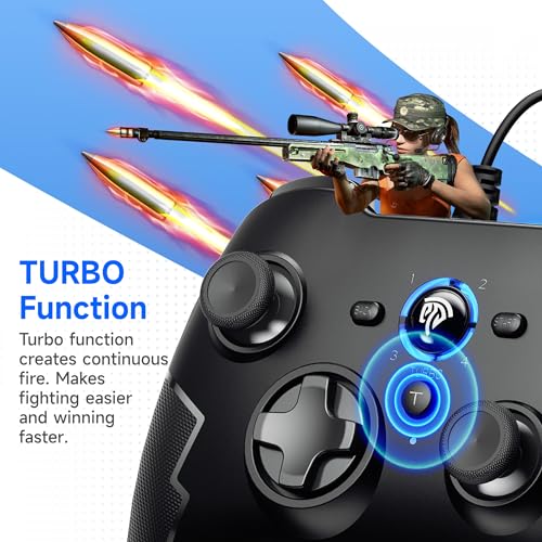 EasySMX Wired Gaming Controller for Xbox 360/PC