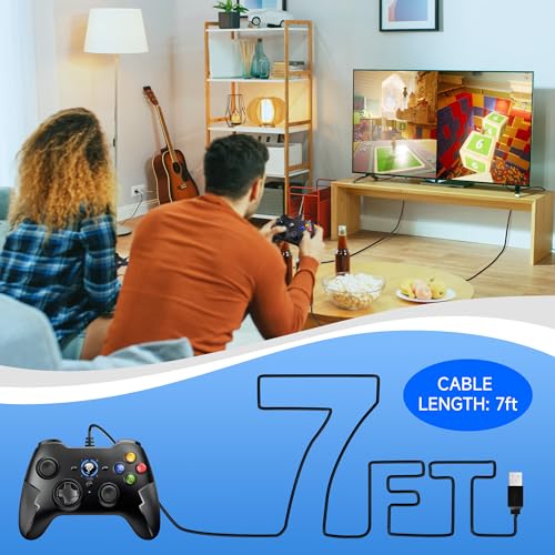 EasySMX Wired Gaming Controller for Xbox 360/PC