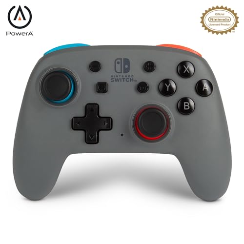 PowerA Nano Enhanced Wireless Controller for Nintendo Switch - Grey-Neon