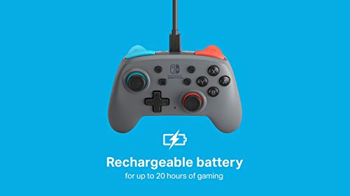 PowerA Nano Enhanced Wireless Controller for Nintendo Switch - Grey-Neon