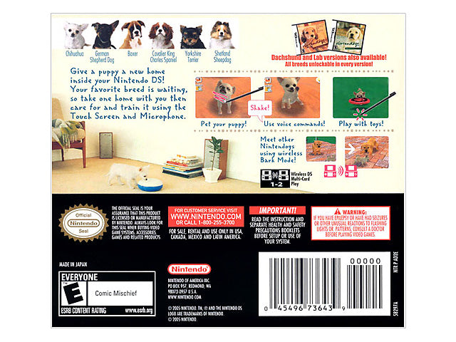 Nintendogs Chihuahua & Friends - Nintendo DS [CARTRIDGE ONLY]