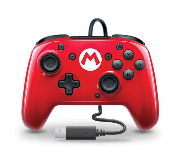 Nintendo Switch Faceoff Deluxe Wired Pro Controller - Mario