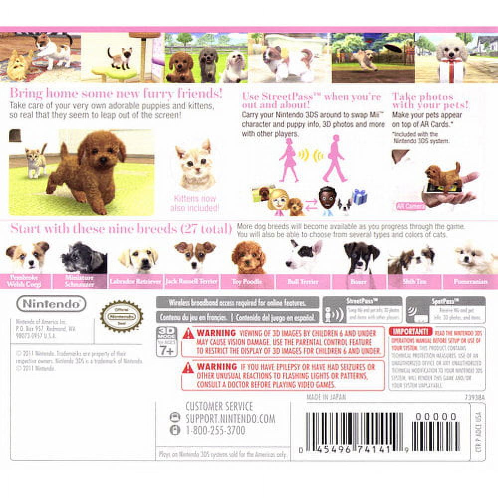 Nintendogs + Cats: Toy Poodle and New Friends - Nintendo 3DS [GAME ONLY]