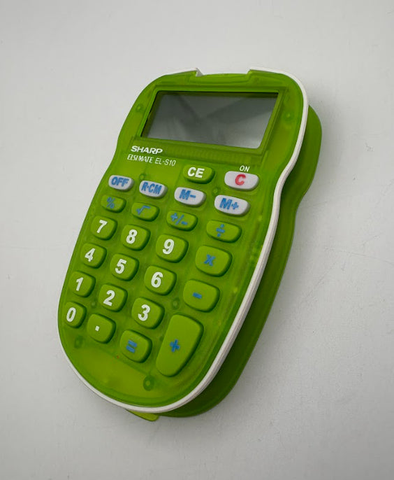 Sharp EL-S10TB-GR Pocket Calculator - Green
