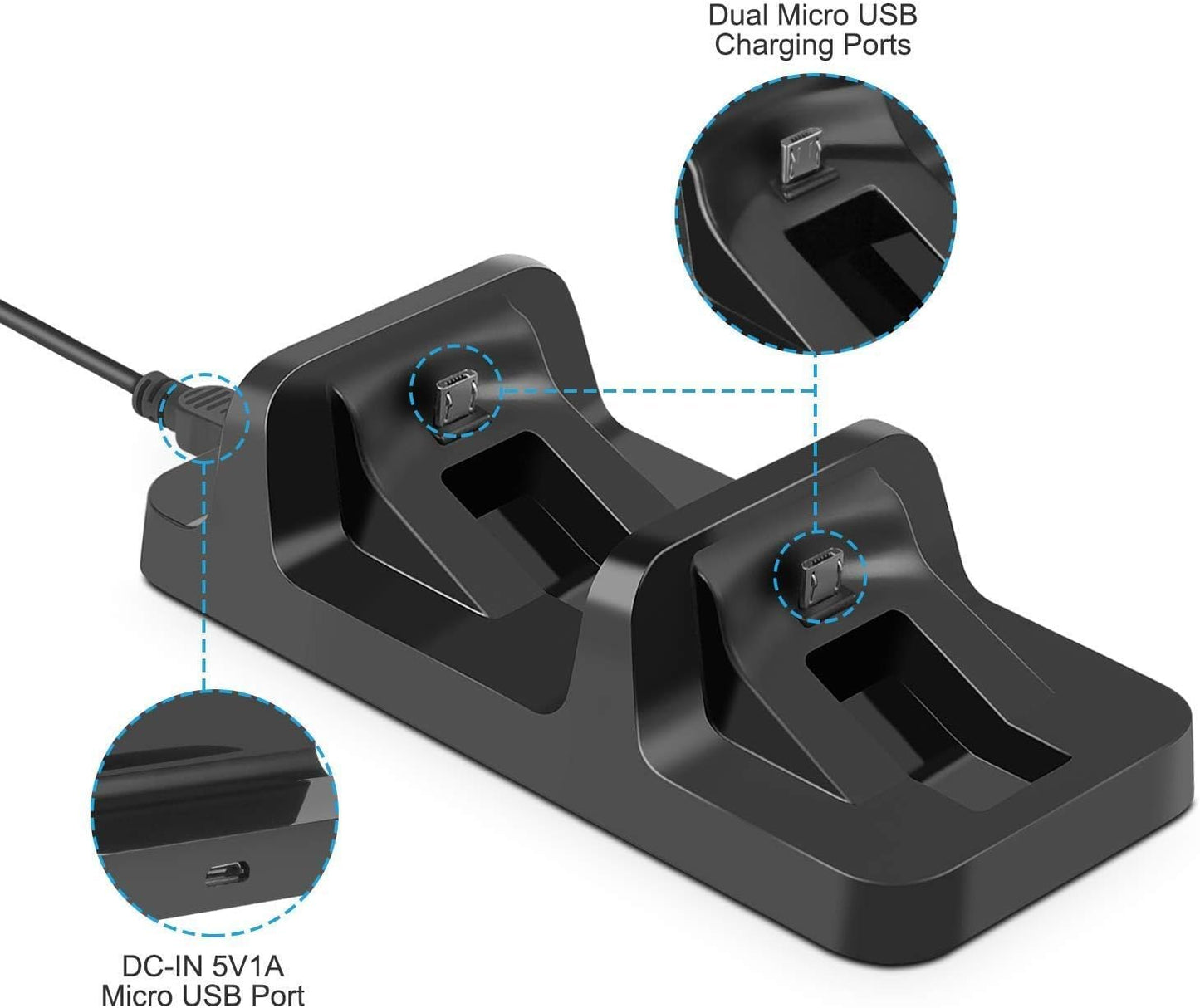Dual Controller Charger Charging Station Dock for PS4