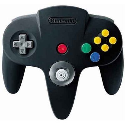 Nintendo 64 N64 Controller - Black - For N64 Video Game Console