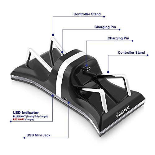 INSTEN Dual Charging Station for PlayStation 3 Dual Shock 3 Sixaxis Controllers