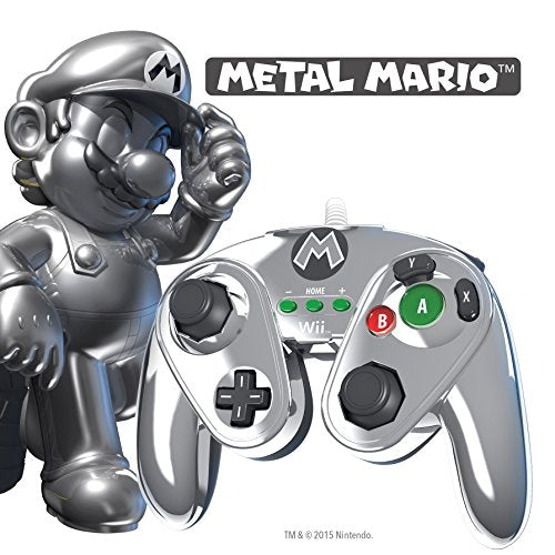 PDP Wired Fight Pad - Metal Mario Edition - Nintendo Wii U