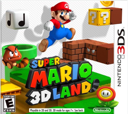 Black Nintendo 3DS XL with Super Mario 3D Land Game Physical Copy and Charger